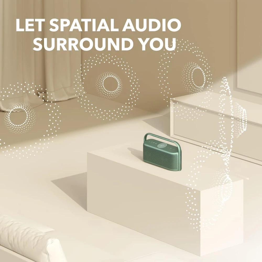 Soundcore nešiojama Bluetooth kolonėlė, 50 W, Hi-Res erdvinis garsas, IPX7, 12 h, Motion X600