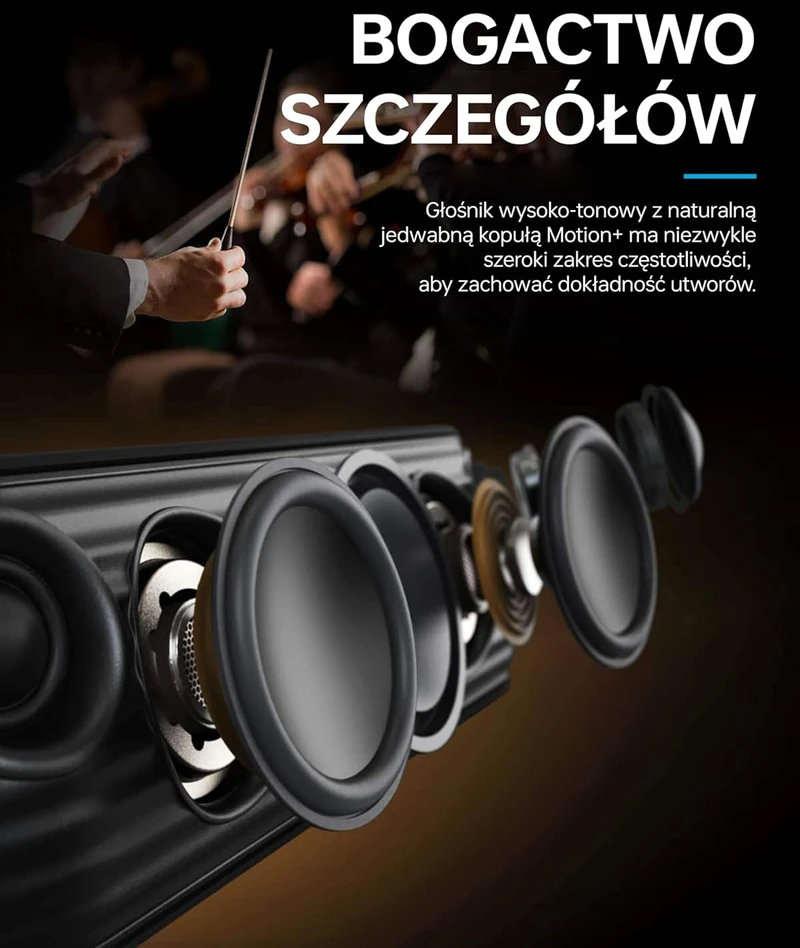 soundcore nešiojama Bluetooth kolonėlė Motion+ 30 W Hi-Res, 12 val., A3116