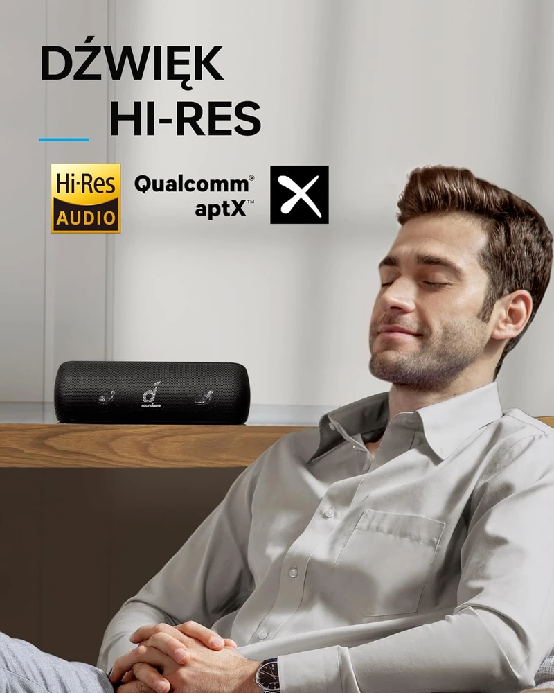soundcore nešiojama Bluetooth kolonėlė Motion+ 30 W Hi-Res, 12 val., A3116