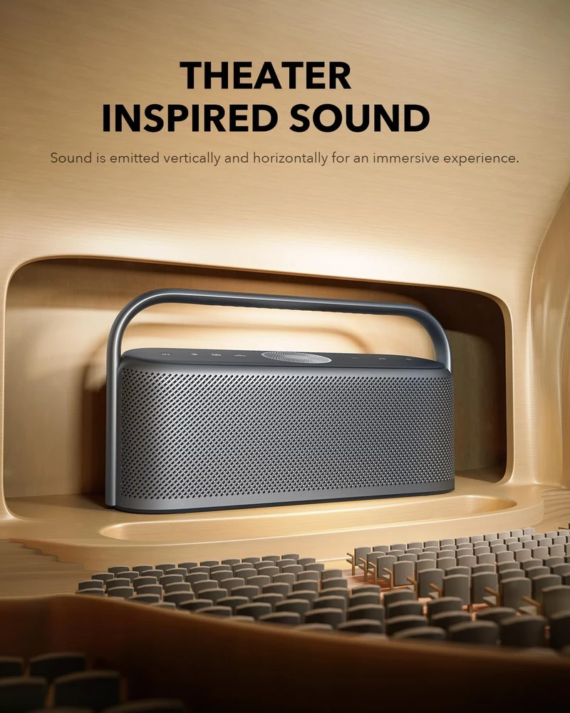 Nešiojama kolonėlė Anker Soundcore Motion X600, Pilkos spalvos