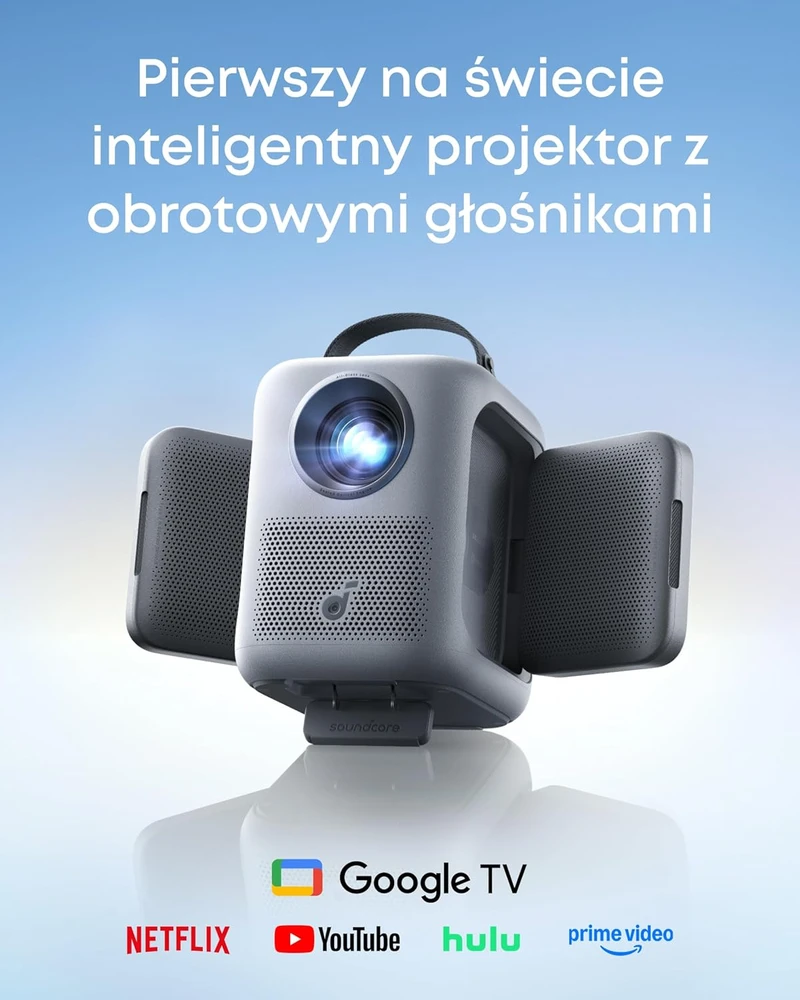 Anker soundcore nešiojamasis išmanusis projektorius Full HD 1080p, 380 ANSI lm, Wi-Fi, Bluetooth, D2200