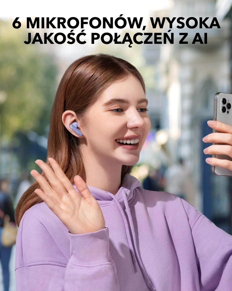 Anker Soundcore P40i ausinės, Violetinės spalvos
