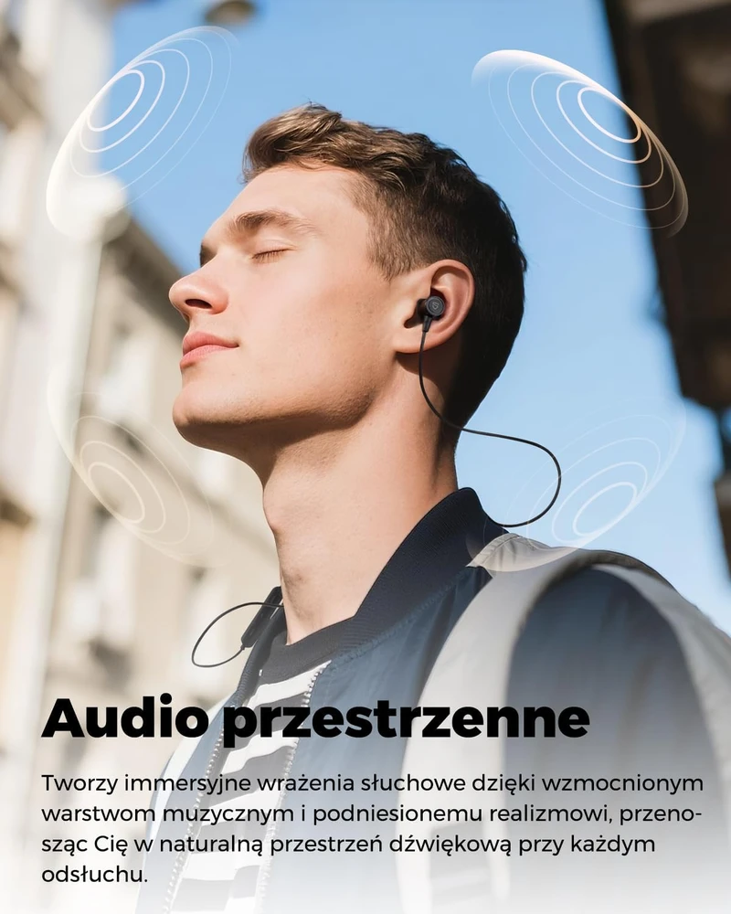 SoundPEATS belaidės į ausis įdedamos ausinės su kaklo lankeliu Bluetooth 5.0 LDAC Q40 HD