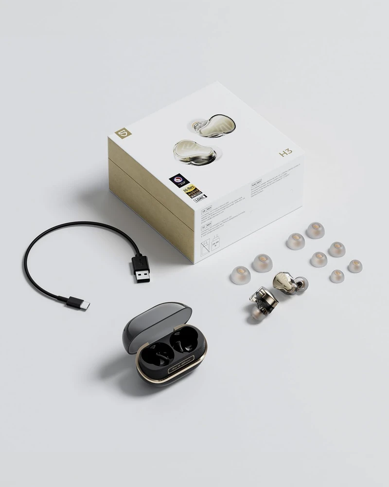 SoundPEATS bevielės ausinės į ausis, Bluetooth 5.2, ANC, LDAC, aptX, 37h veikimas, H3