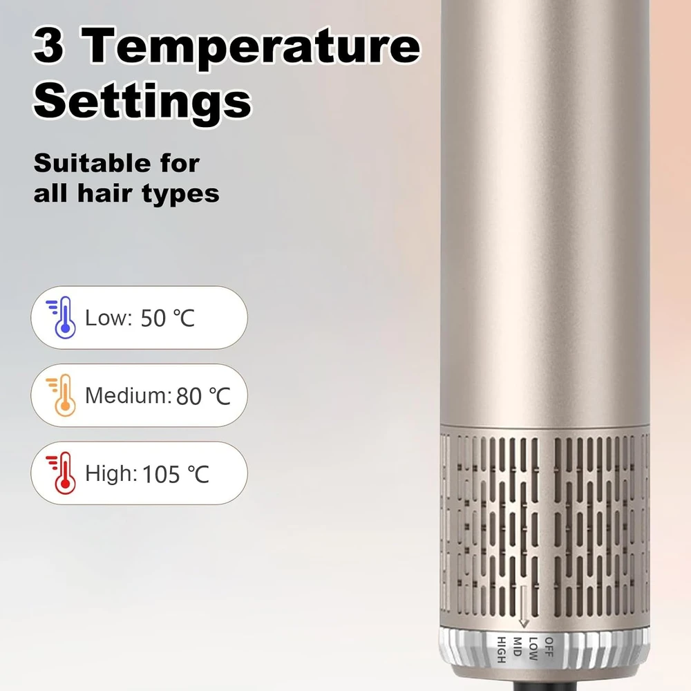 Souvik plaukų formavimo ir džiovinimo šepetys 6 viename, 1000 W, WT-632