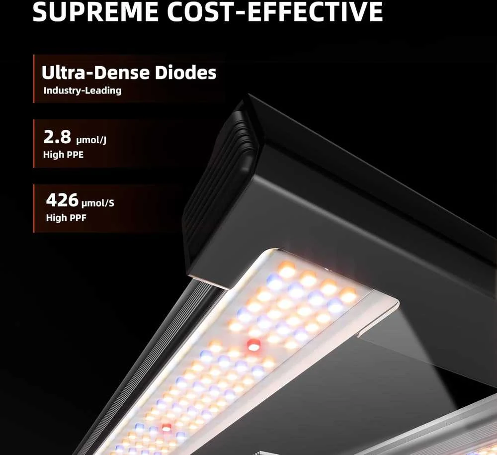 Spider Farmer LED augalų lempa su valdymu programėle, 150 W, pilno spektro, SF-G1500-EU