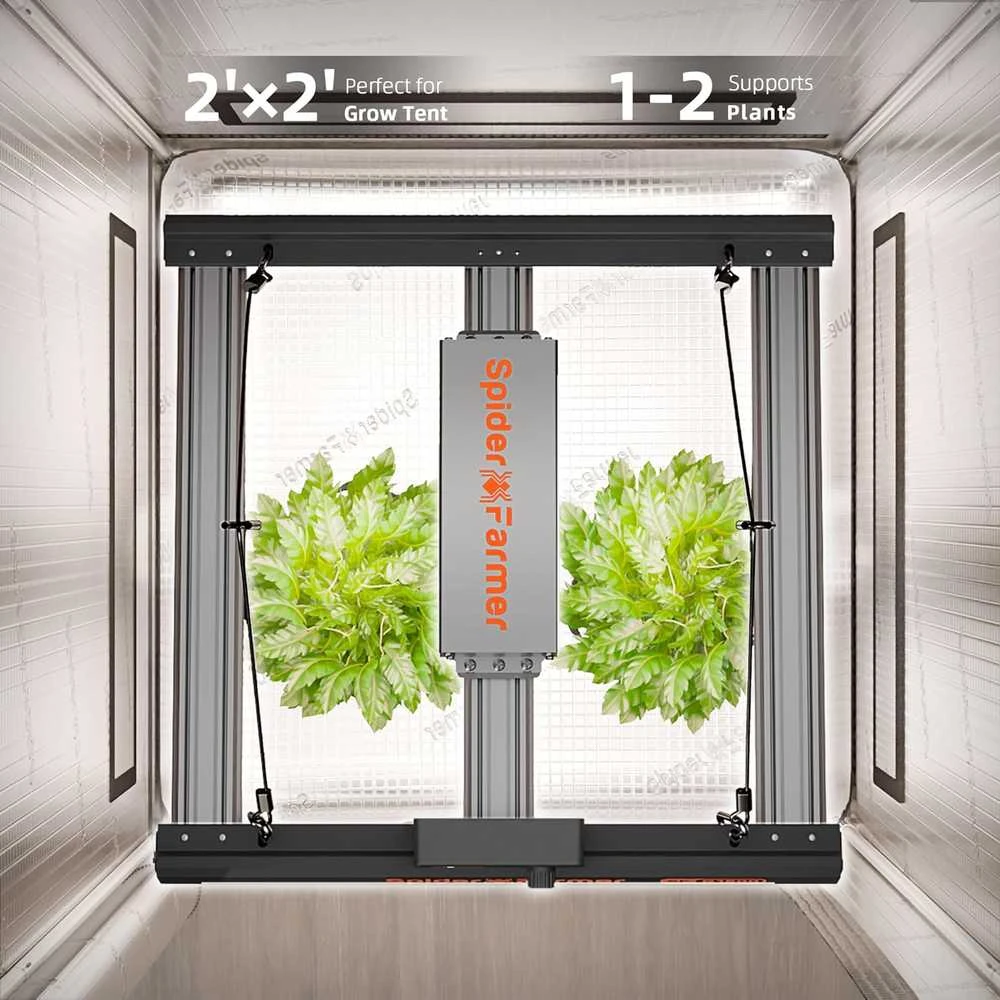 Spider Farmer LED augalų lempa su valdymu programėle, 150 W, pilno spektro, SF-G1500-EU