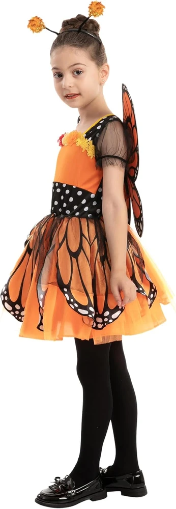 Spooktacular Creations mergaičių drugelio kostiumas su sparnais, 5–7 m., 20311-S