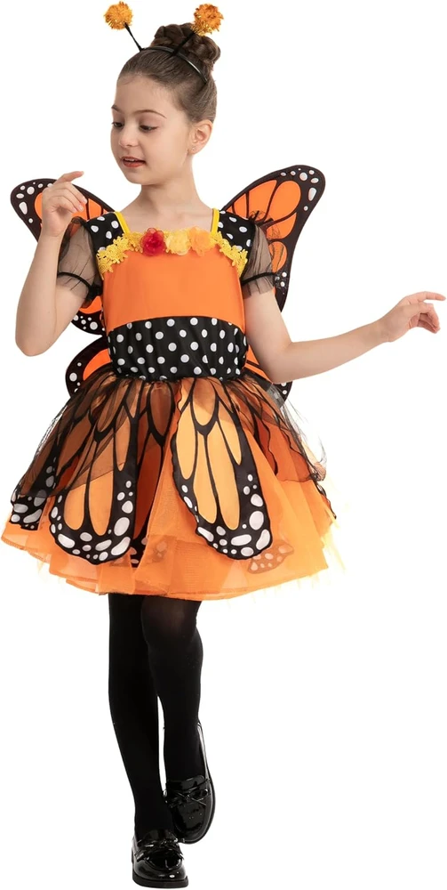 Spooktacular Creations mergaičių drugelio kostiumas su sparnais, 5–7 m., 20311-S