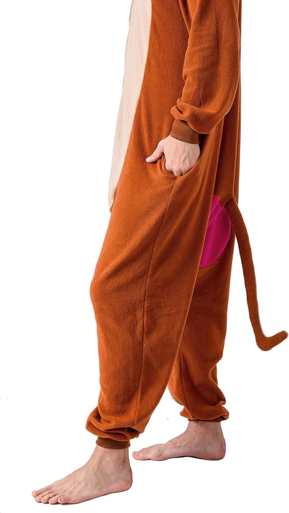 Spooktacular Creations suaugusiųjų unisex pliušinis gyvūno kostiumas-pižama EM-37KQ-PU9B