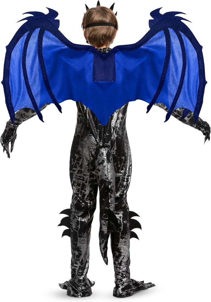 Spooktacular Creations vaikiškas drakono kostiumas su sparnais, kauke ir uodega 20521