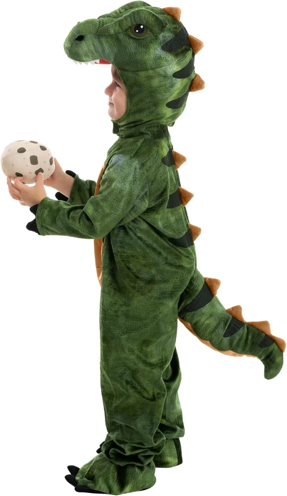 Spooktacular Creations vaikiškas T-Rex dinozauro kostiumas, žalias, 8–10 metų, SPO-BU3-21285-3T