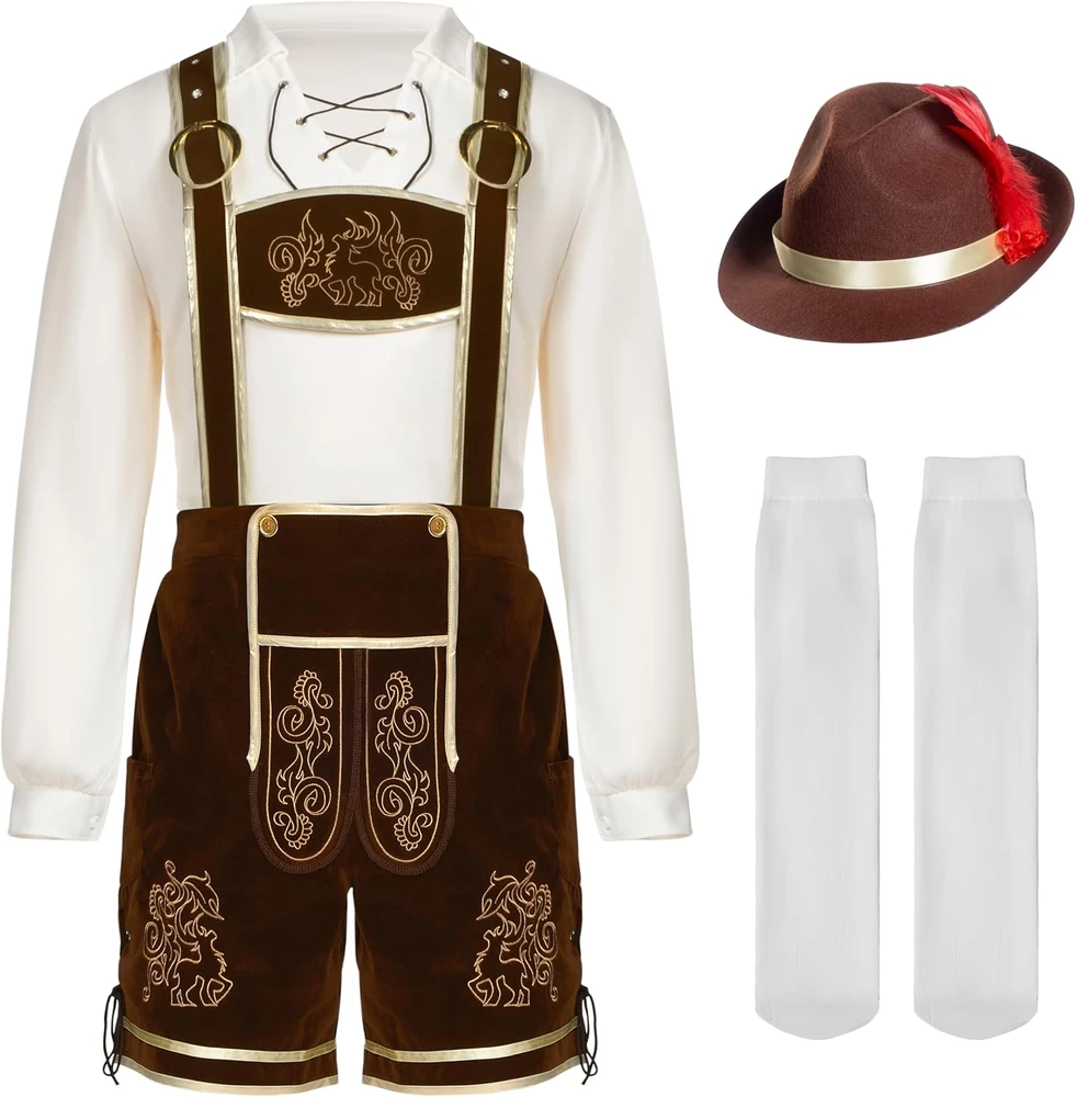 Spooktacular Creations vyriškas bavariškas Oktoberfest kostiumas, XL, 840332657271