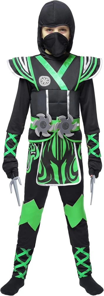 Spooktacular Creations žalios spalvos nindzės kostiumas berniukams SPO-BU3-21333
