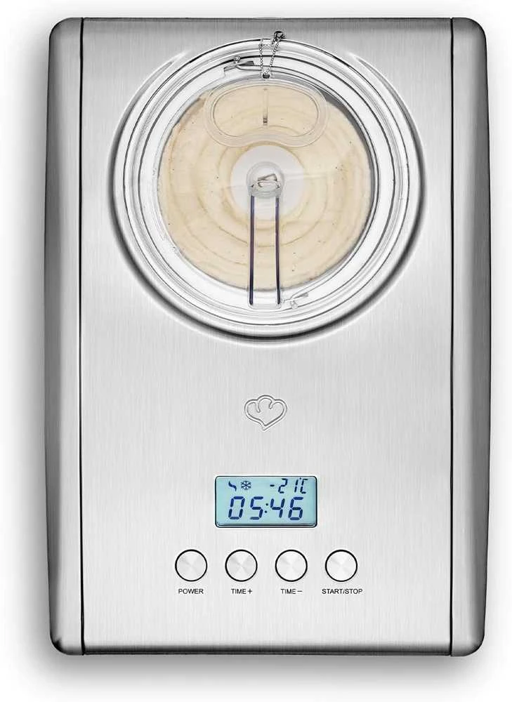 Springlane Kitchen Springlane ledų gaminimo aparatas su kompresoriumi, 1,5 l talpa, nerūdijantis plienas, EMMA