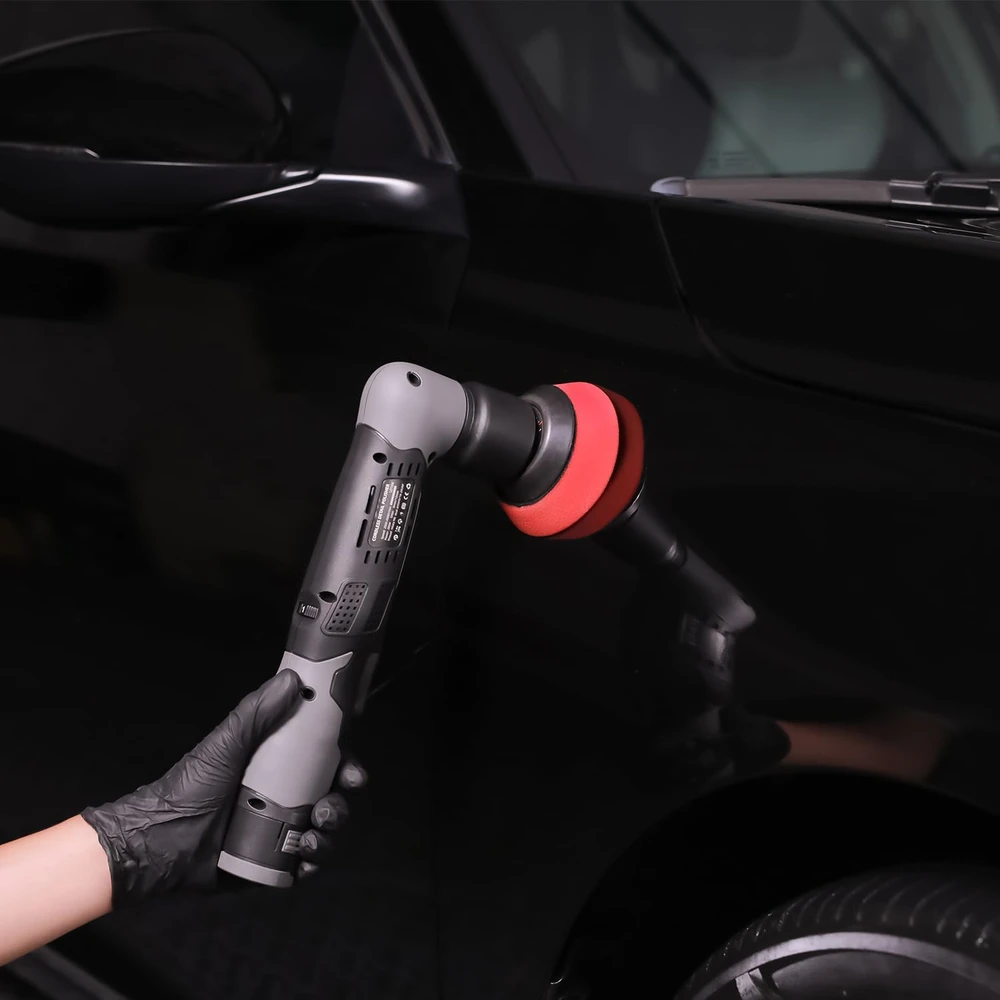 SPTA akumuliatorinė mini poliravimo mašinėlė automobiliui, 12 V, su baterijomis, LD104SET2EU