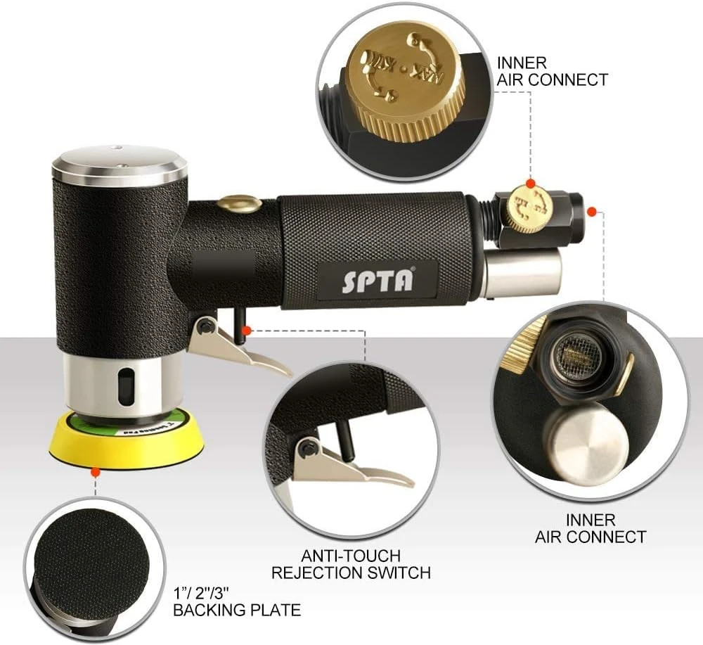 Mini Polisher Spta SPTA mini poliravimo mašinėlė su 23 poliravimo priedais, 25–80 mm, ARPS3SET