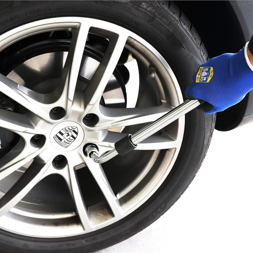 S&R teleskopinis ratų raktas su galvutėmis 17–23 mm, 385–505 mm, 465.462.504