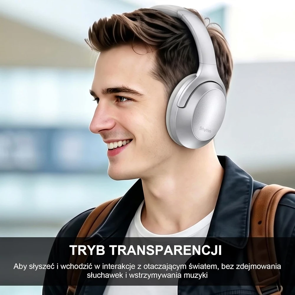 Srhythm belaidės ant ausų dedamos Bluetooth ausinės su ANC, 40 mm, NC45
