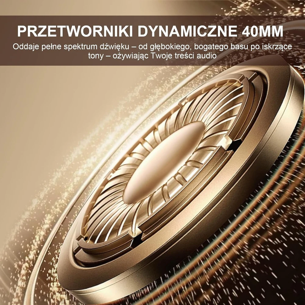 Srhythm belaidės ant ausų dedamos Bluetooth ausinės su ANC, 40 mm, NC45