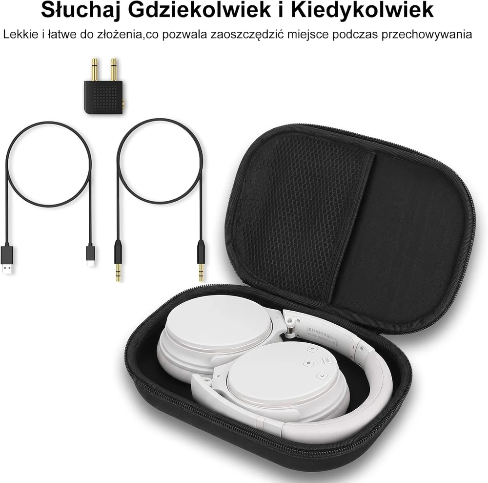Srhythm belaidės ausis apgaubiančios ausinės su Bluetooth 5.3 ir aktyviu triukšmo slopinimu, NC25
