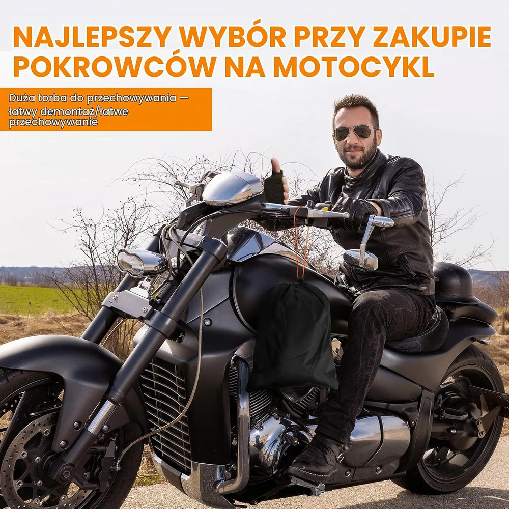 SRIMMIT universalus motociklo uždangalas 420D, atsparus vandeniui, XXXL MC420D