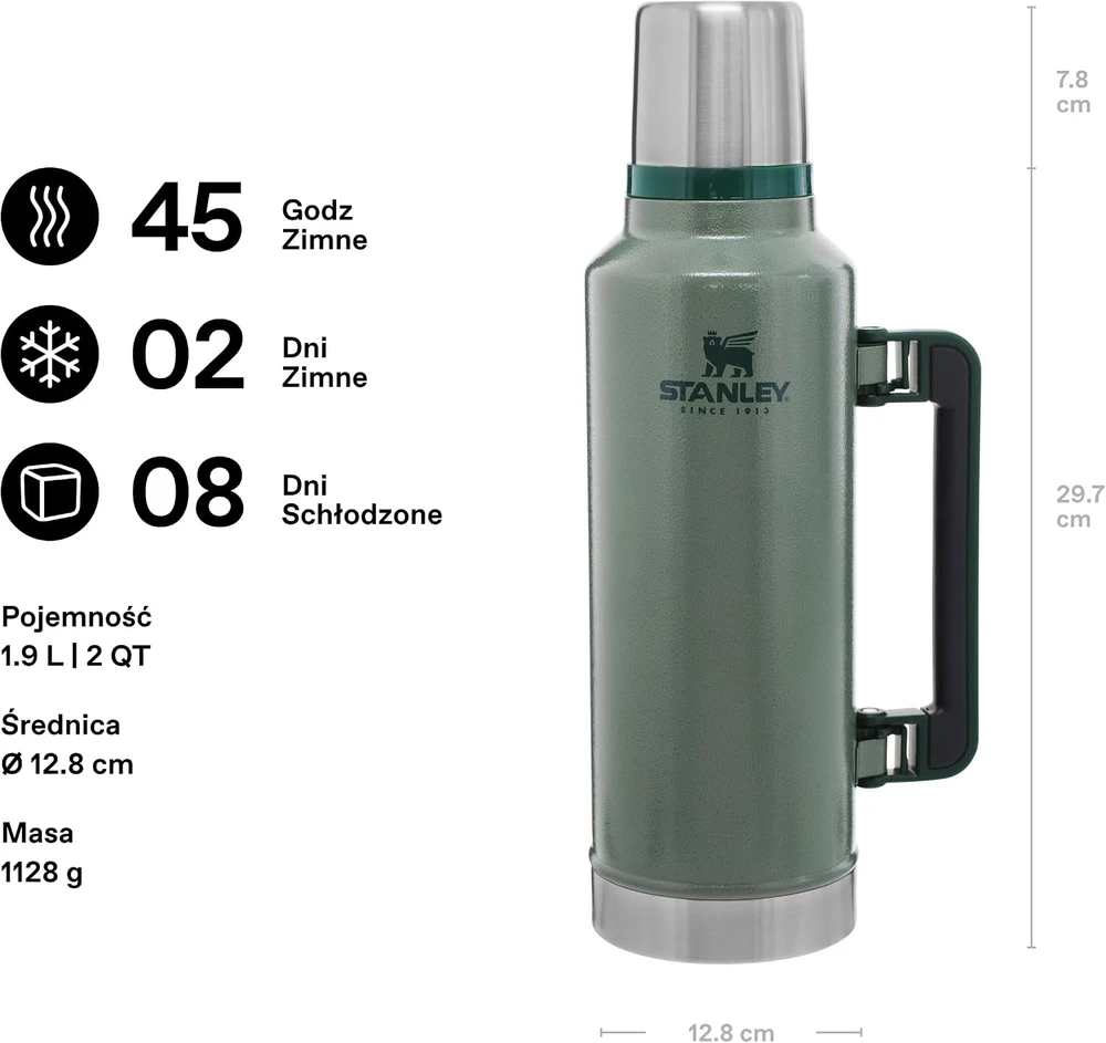 Stanley nerūdijančiojo plieno termosas 0,75 l, 20 val., Classic Legendary Bottle