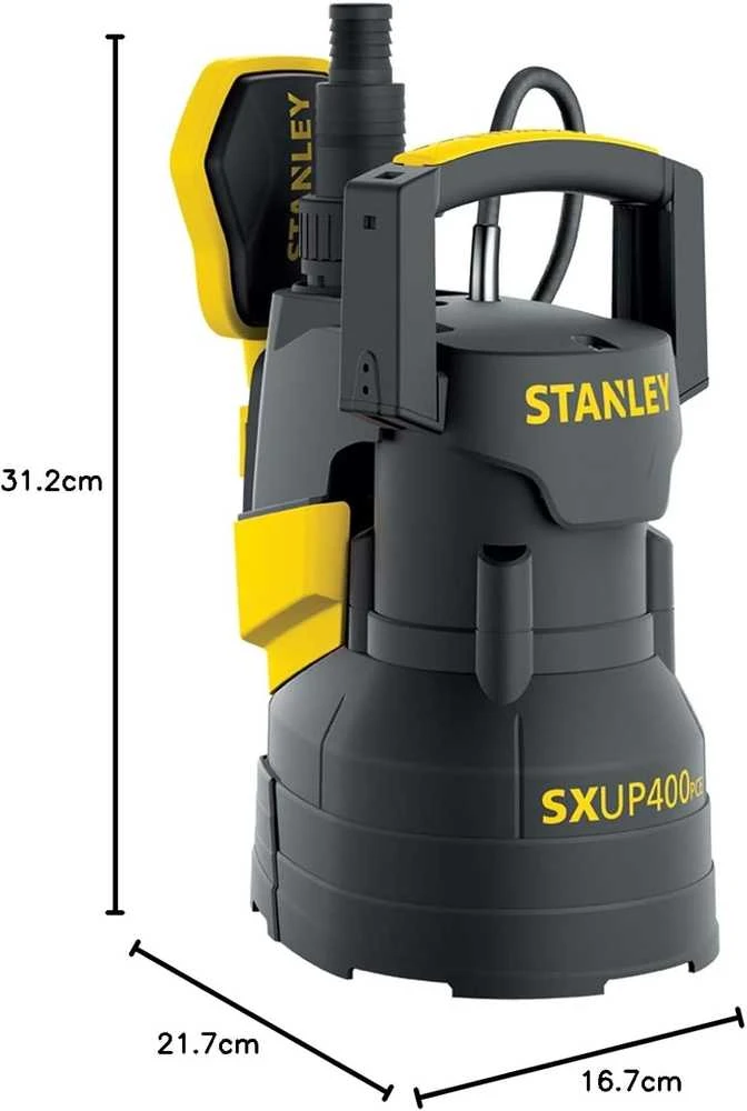 Stanley panardinamasis vandens siurblys 400 W nerūdijančio plieno korpusas SXUP400PCE