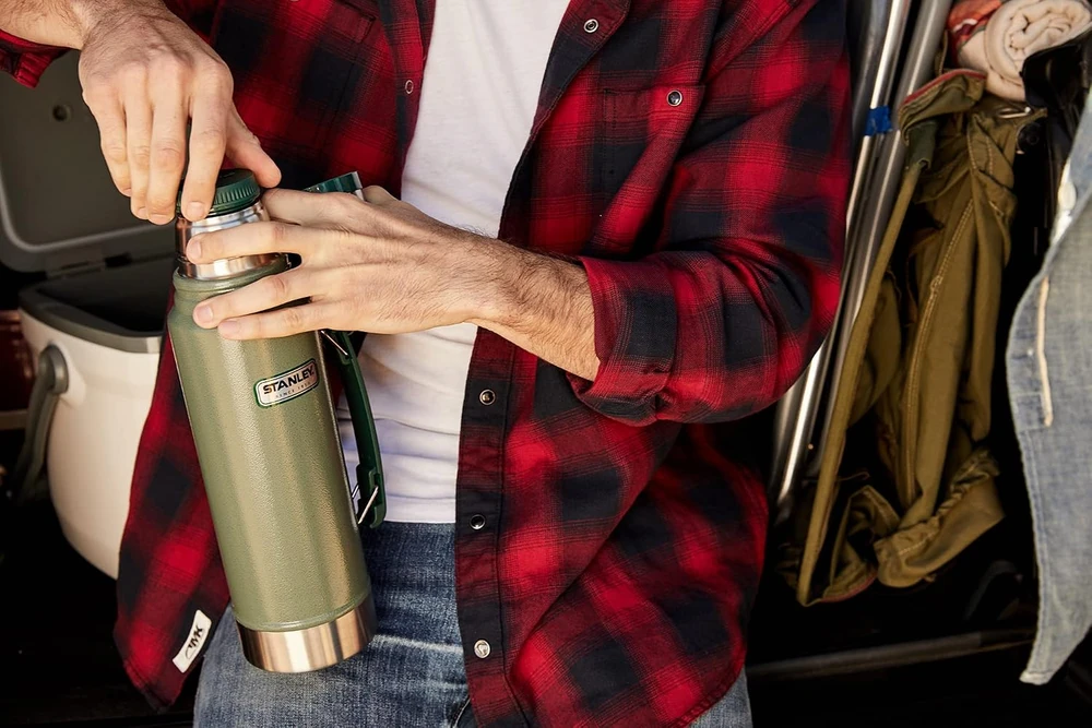 Stanley vakuuminis termosas Classic Legendary, 1 l, žalias
