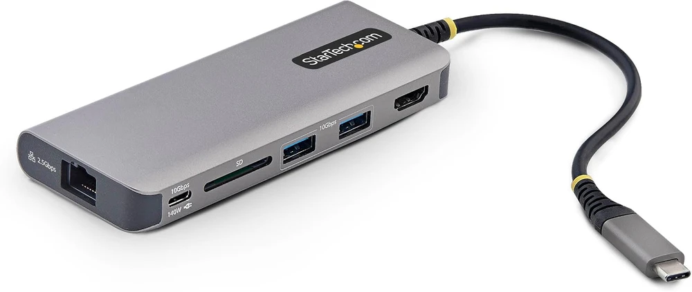 StarTech USB-C 6 jungčių šakotuvas su 4K HDMI, 140 W PD ir 2.5 GbE 177B-USBC-MULTIPORT