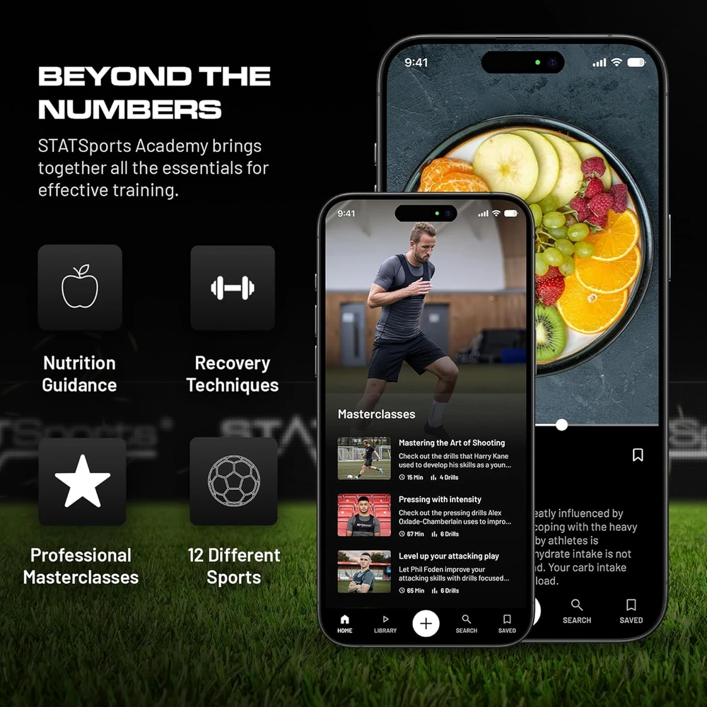 STATSports sportinė GPS liemenė futbolui su sekimo įrenginiu, Bluetooth, dydis L, APEX Athlete Series
