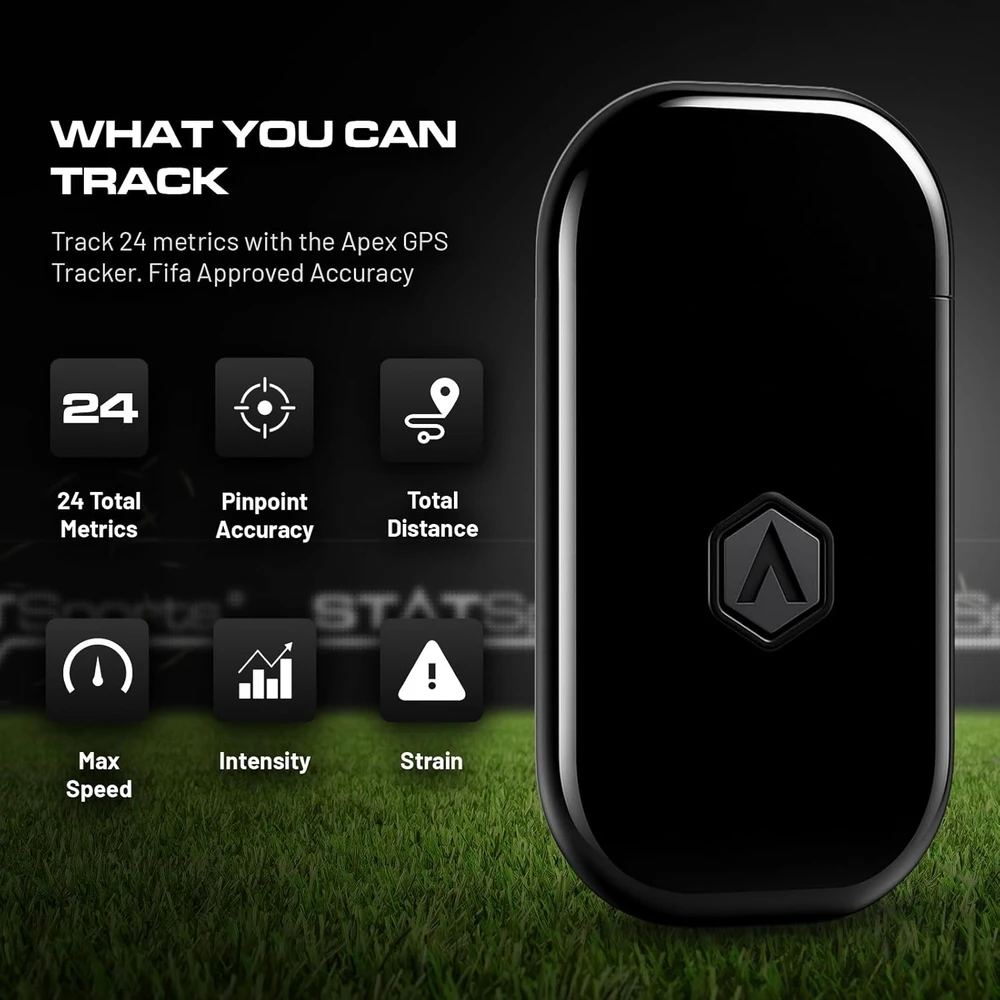 STATSports sportinė GPS liemenė futbolui su sekimo įrenginiu, Bluetooth, dydis L, APEX Athlete Series