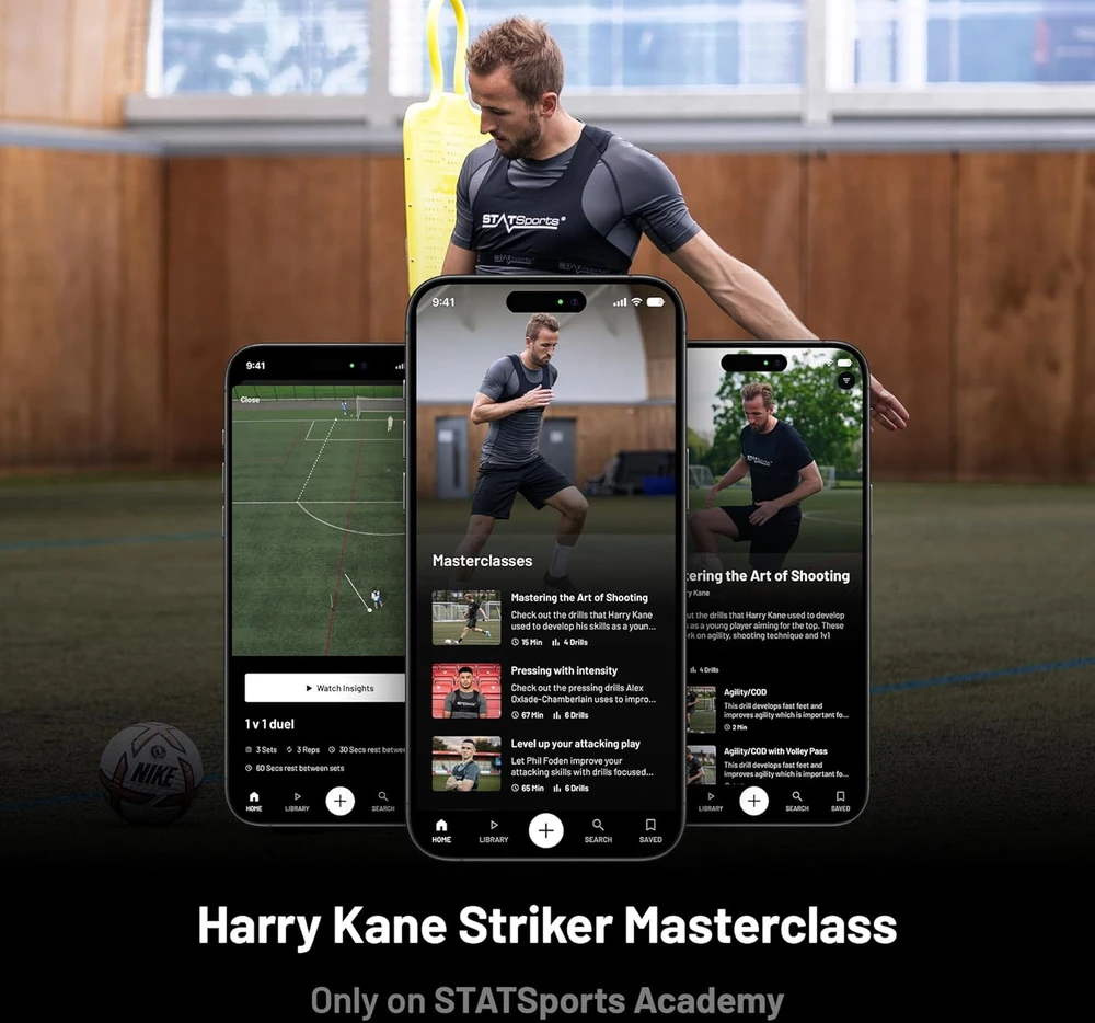 STATSports sportinė GPS liemenė futbolui su sekimo įrenginiu, Bluetooth, dydis L, APEX Athlete Series