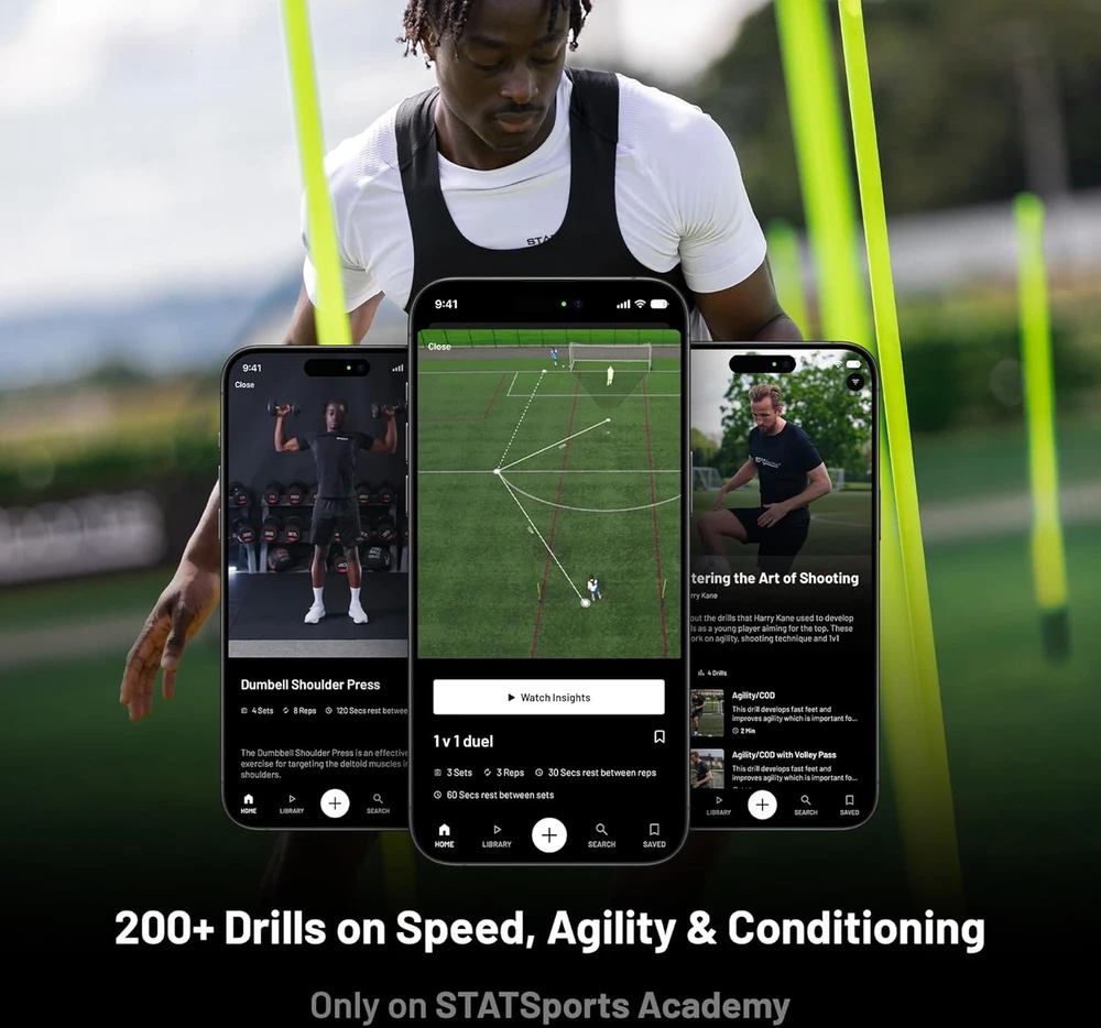 STATSports sportinė GPS liemenė futbolui su sekimo įrenginiu, Bluetooth, dydis L, APEX Athlete Series