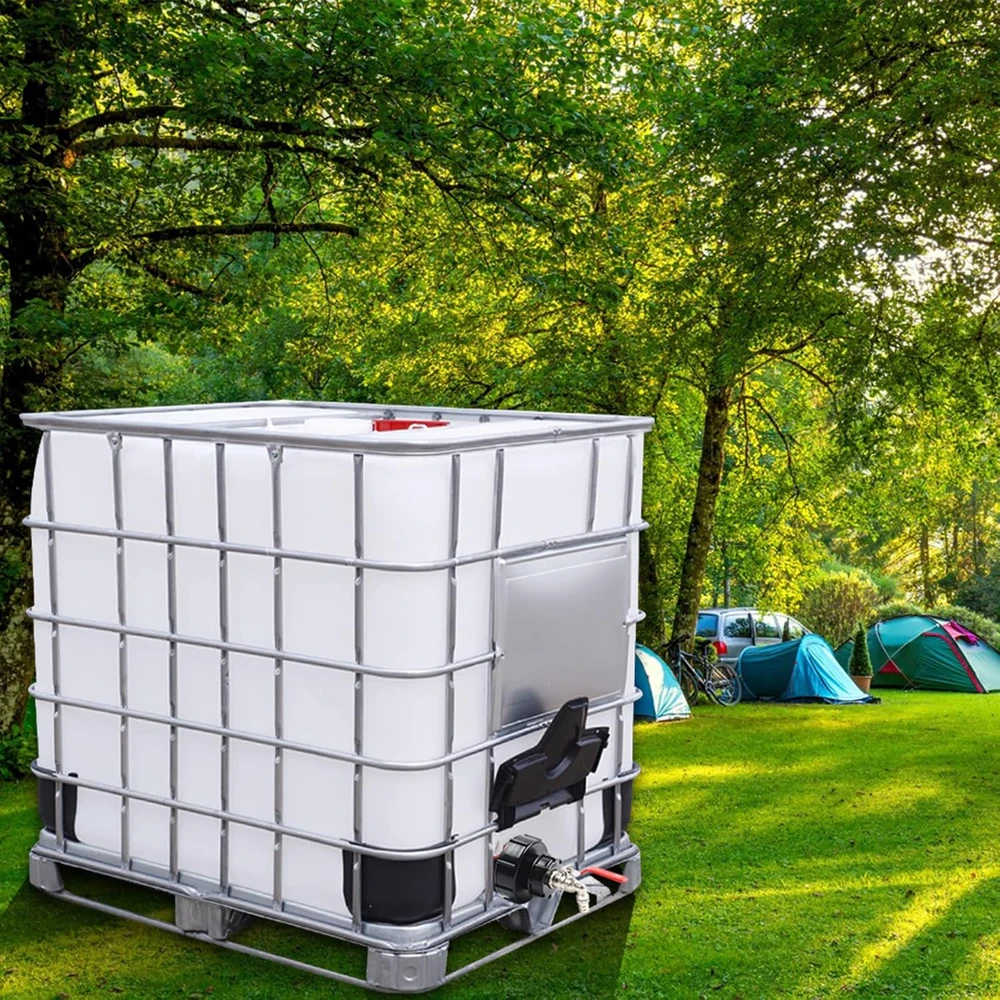 STEEIRO IBC vandens talpos vožtuvas, žalvarinis adapteris su S60x6 ir S100x8 stambiagijais sriegiais, 3/4 colio jungtis