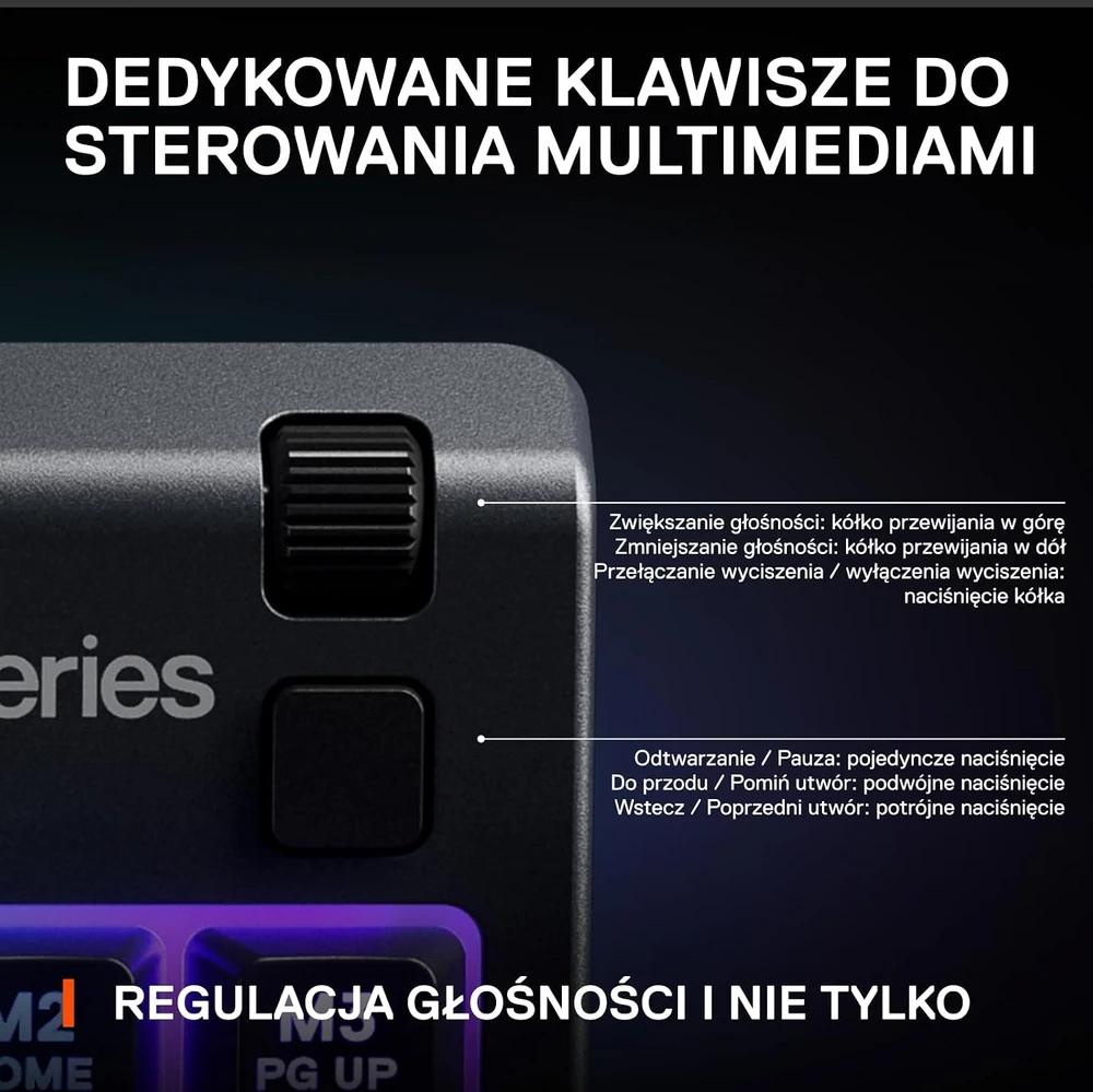 Žaidimų klaviatūra SteelSeries Apex 3 TKL, US kalba, Juodos spalvos