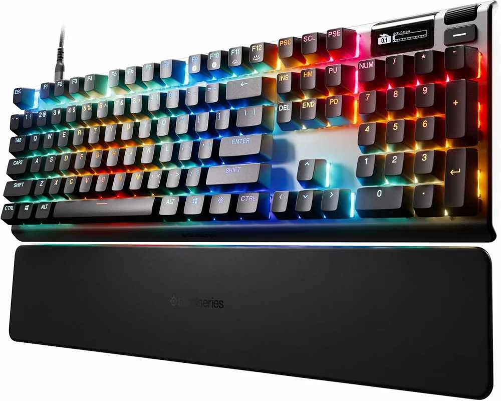 SteelSeries | Klaviatūra žaidimams | Apex Pro Gen 3 | su laidu | US išdėstymas | Juodas | USB-C | OmniPoint 3.0 Adjustable HyperMagnetic Switches