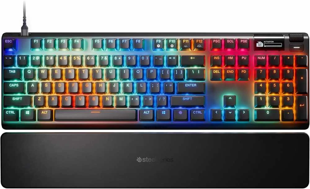 SteelSeries | Klaviatūra žaidimams | Apex Pro Gen 3 | su laidu | US išdėstymas | Juodas | USB-C | OmniPoint 3.0 Adjustable HyperMagnetic Switches