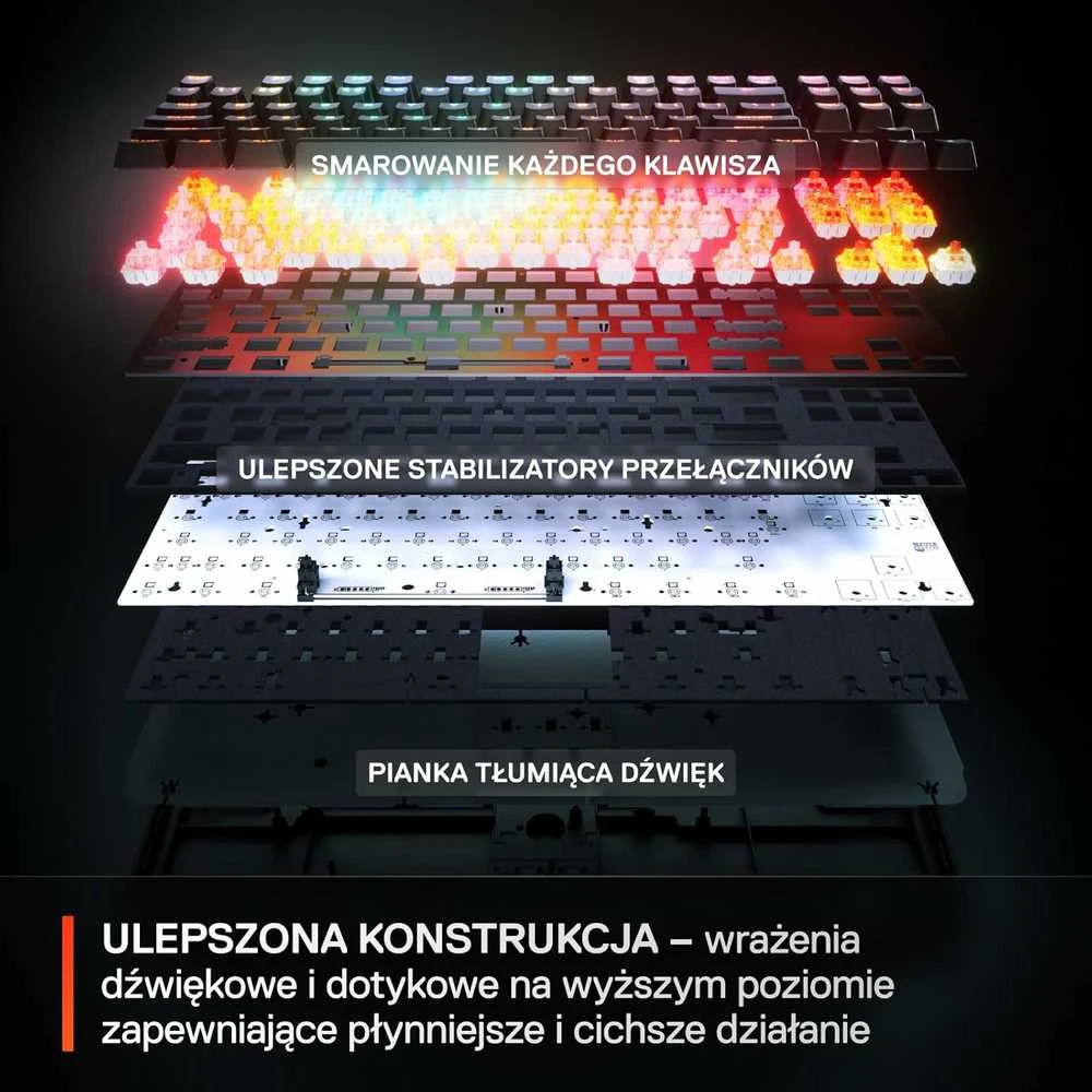 SteelSeries | Klaviatūra žaidimams | Apex Pro TKL Gen 3 | US išdėstymas | Bluetooth | Juodas | 2.4 GHz / Bluetooth/ su laidu | OmniPoint 3.0 Adjustable HyperMagnetic Switches | Belaidė jungtis
