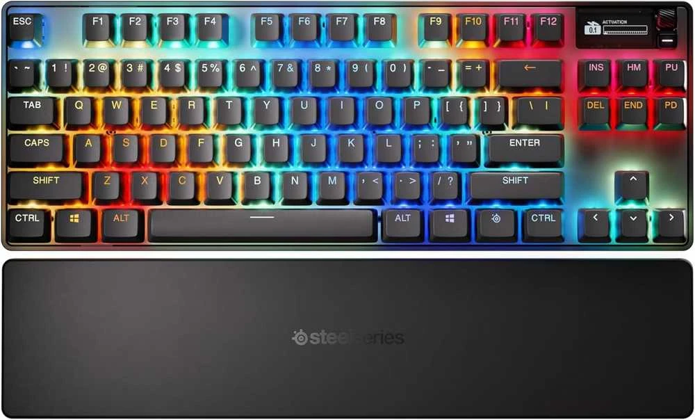 SteelSeries | Klaviatūra žaidimams | Apex Pro TKL Gen 3 | US išdėstymas | Bluetooth | Juodas | 2.4 GHz / Bluetooth/ su laidu | OmniPoint 3.0 Adjustable HyperMagnetic Switches | Belaidė jungtis
