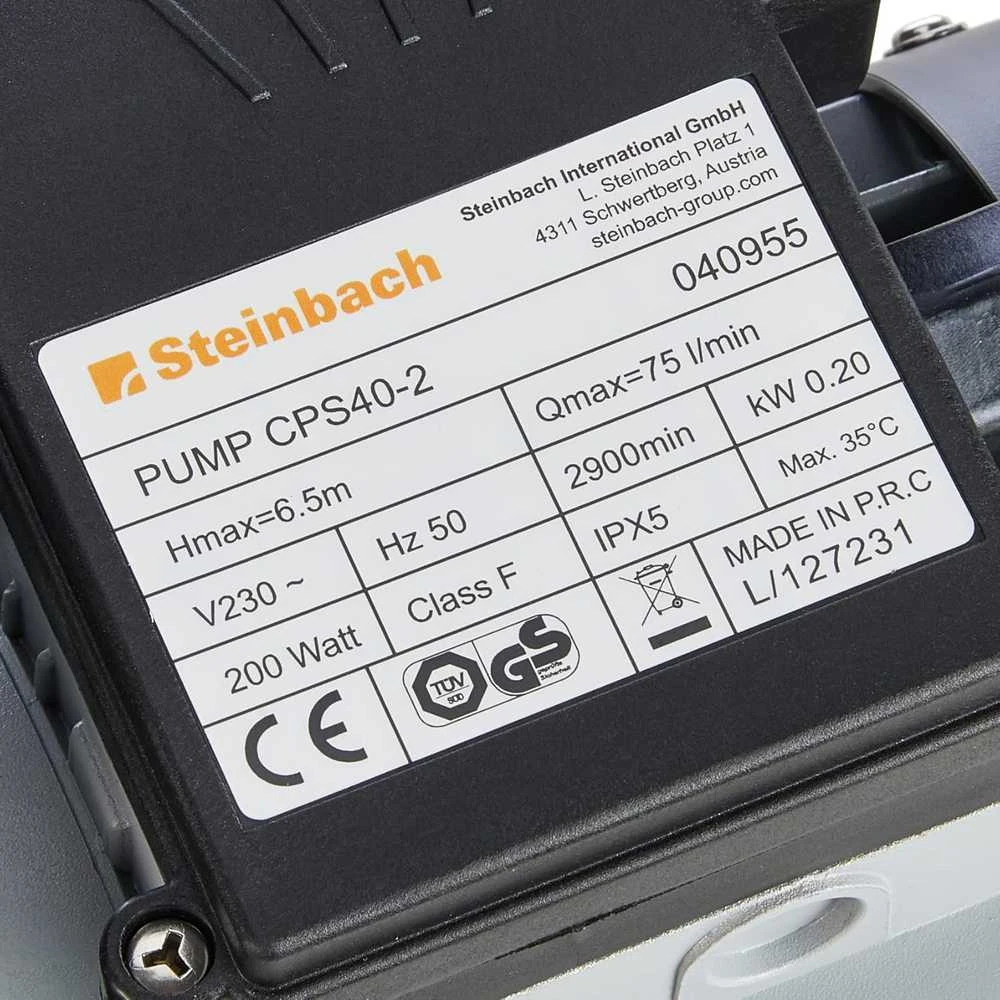 Steinbach baseino filtravimo sistema su filtravimo kamuoliukais, 3,8 m³/h, 230 V, 200 W, modelis 040386