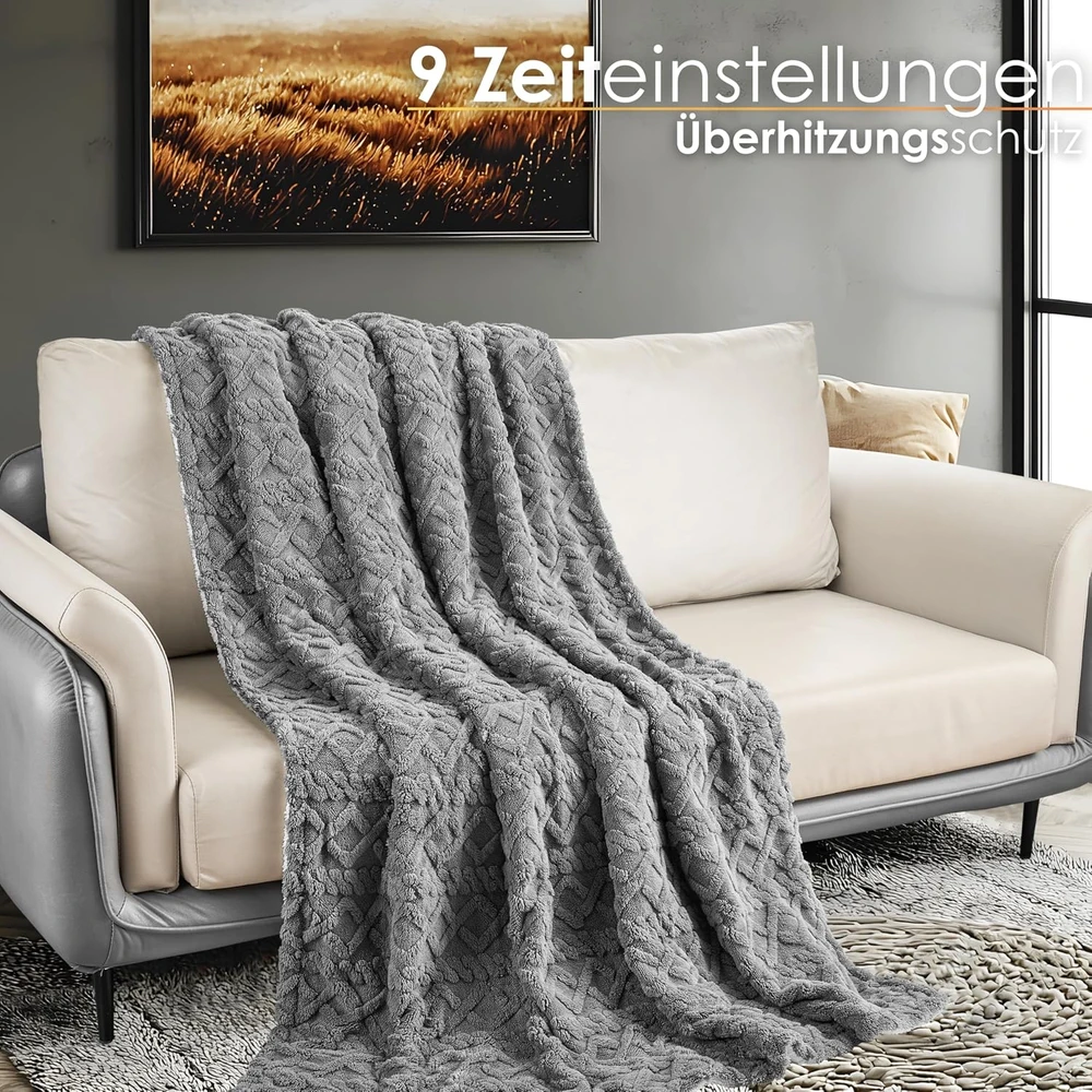 Steinborg elektrinis šildantis pledas 180 x 130 cm, 160 W, 9 temperatūros lygiai SB-9503