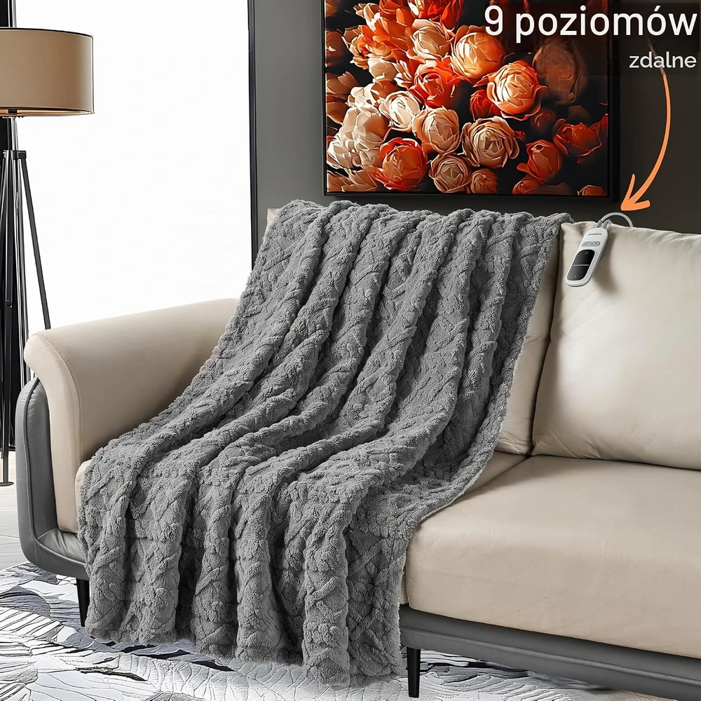 Steinborg elektrinis šildantis pledas 180 x 130 cm, 160 W, 9 temperatūros lygiai SB-9503
