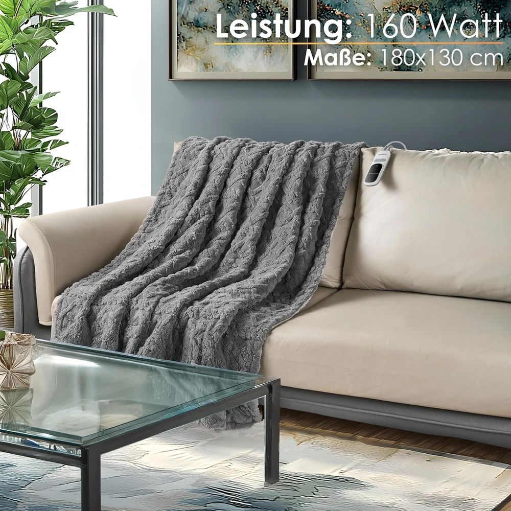 Steinborg elektrinis šildantis pledas 180 x 130 cm, 160 W, 9 temperatūros lygiai SB-9503