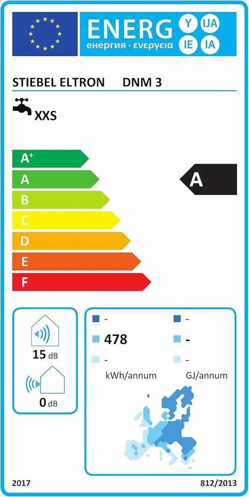 Stiebel Eltron mini elektrinis vandens šildytuvas, 3,5 kW, 230 V, su maišytuvu MAE-W, DNM 3,205970