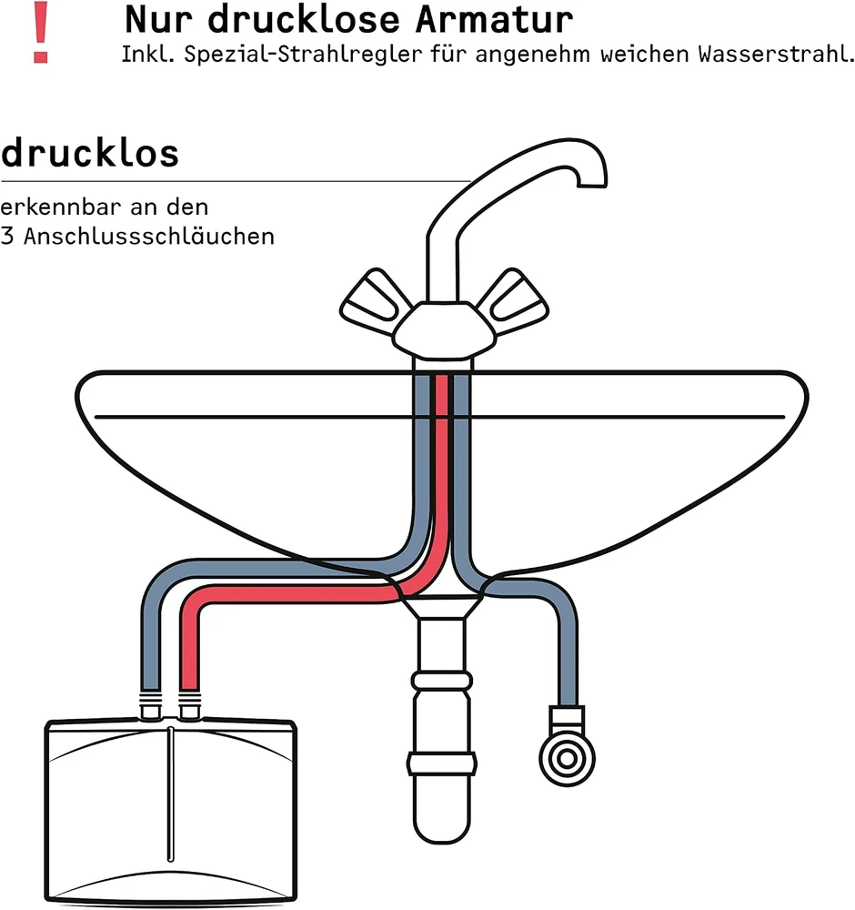 Stiebel Eltron srauto vandens šildytuvas, 3,5 kW, be slėgio, 2 l/min, baltas, 185411