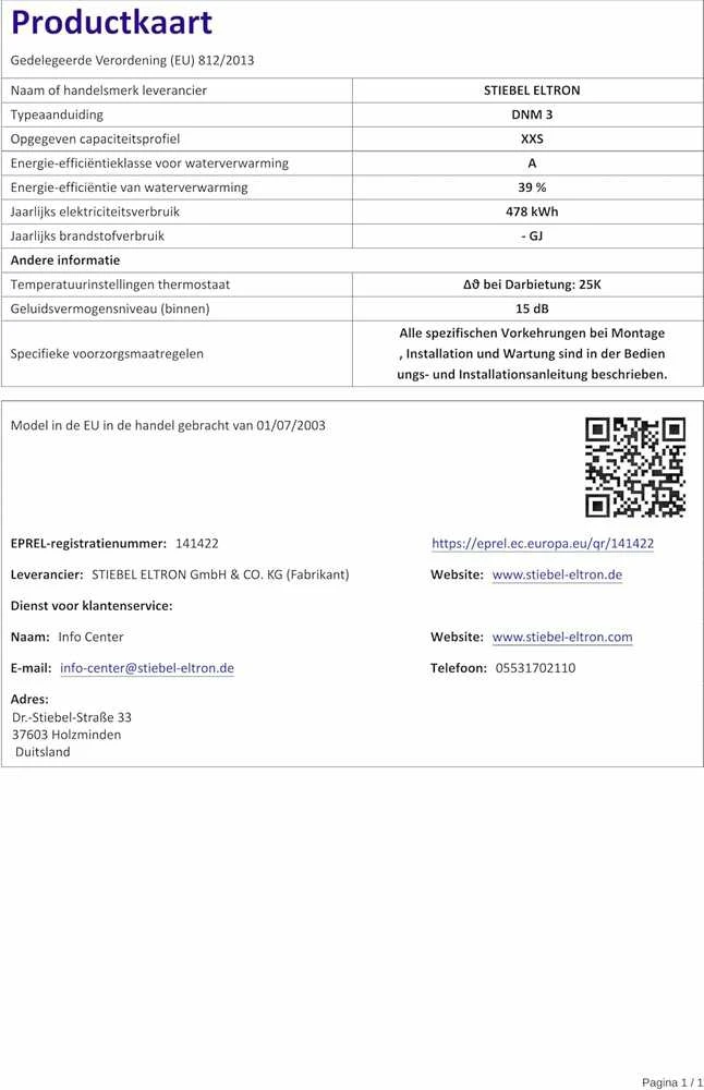 Stiebel Eltron srauto vandens šildytuvas, 3,5 kW, be slėgio, 2 l/min, baltas, 185411