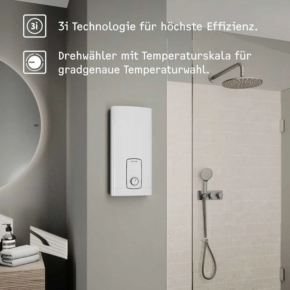 Stiebel Eltron vandens šildytuvas, elektrinis, 24 kW, 10,7 l/min, baltas, 204202