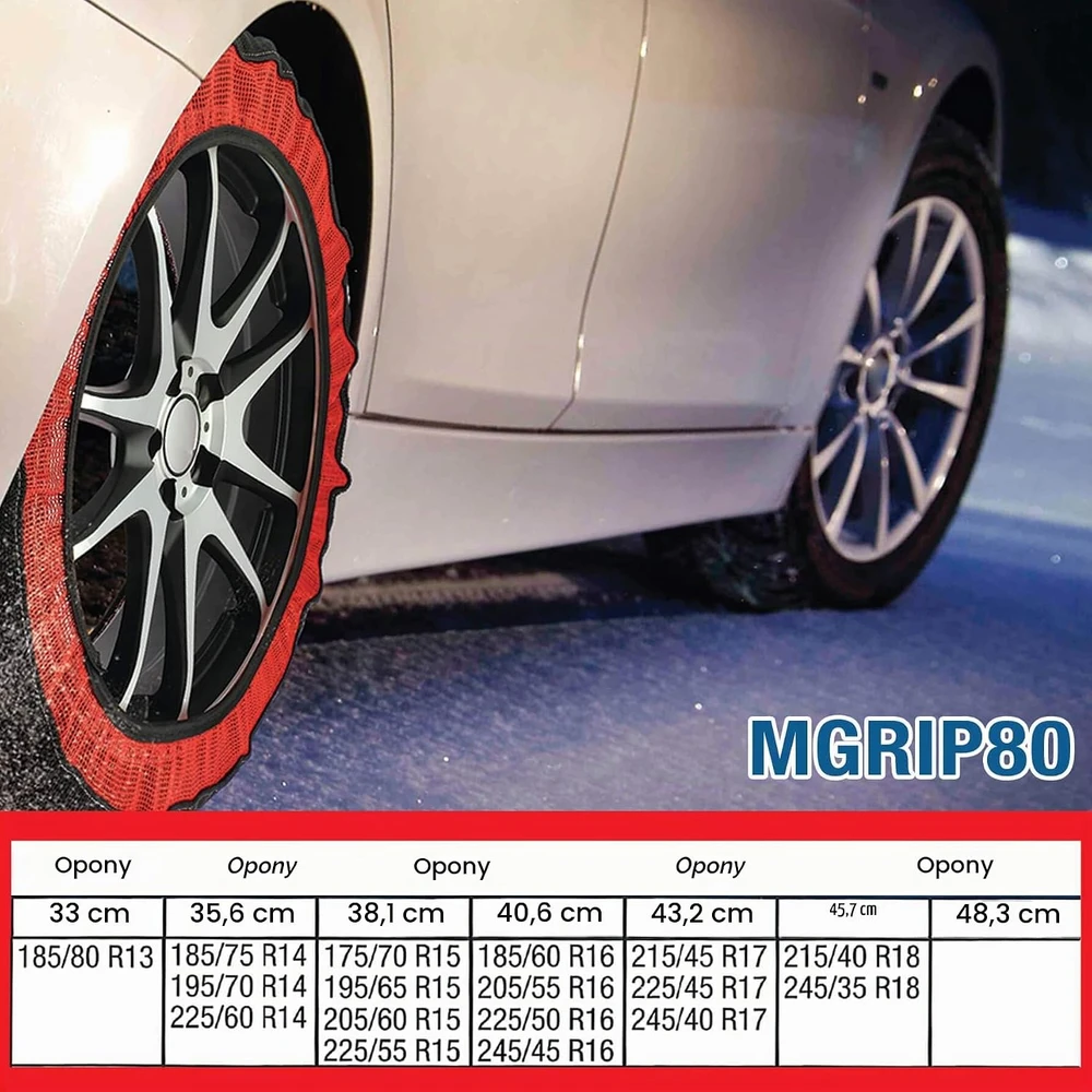 Sumex tekstilinės sniego kojinės automobiliams TG80 Multi-Grip MGRIP80