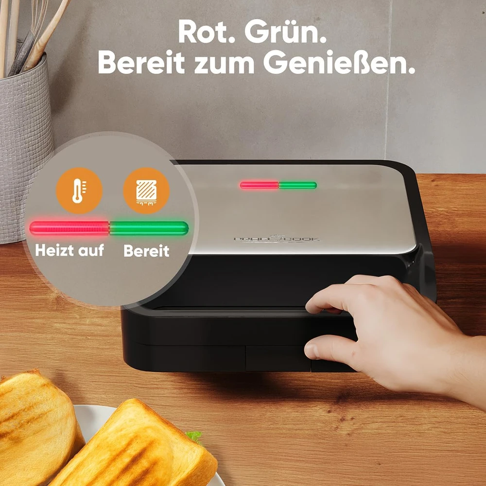 Sumuštinių keptuvas Profi Cook ProfiCook sumuštinių keptuvė 750 W su kriauklės formos plokštėmis PC ST 1297